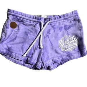 442-Knotts California purple and white tie dye shorts Medium #summer #knotts